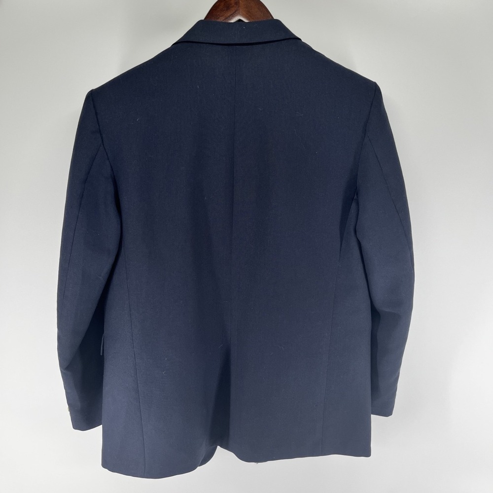 Palm Beach 42R Navy Blue 2Btn Mens Blazer Suit Jacket Sport Coat - Picture 3 of 8